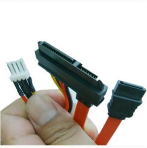 China SATA22P to SATA7P + 4p CD-ROM DVD-ROM Cable , 3.5 inch HDD Power Line 4P/7Pin Data Power Wire Power Supply SATA Cable on sale