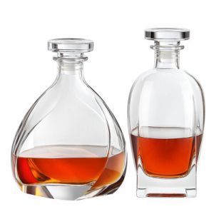 Bar Party 24oz Whisky Empty Glass Wine Bottles With Glass Tumbler