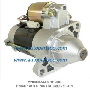 Denso Starter Motor 228000-5400 WAI 18414N 12V 9Tooth 0.9kw Kubota Mower Front