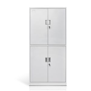 China Full Height Two Tiers Four Doors Steel Office Cupboard on sale