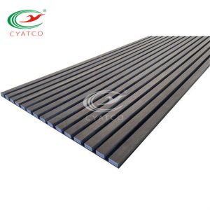 Wall Mounted Veneer Acoustic Wooden Slat Panel 21mm Thickness