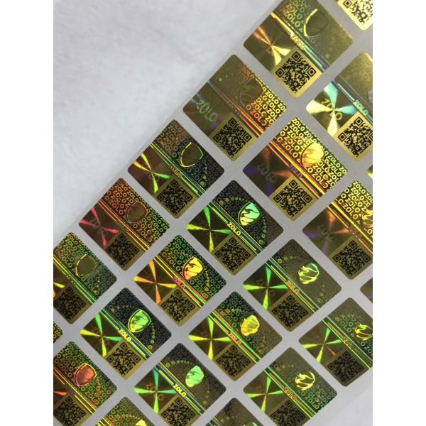 Custom design secure label packaging / shining 3D hologram label / adhesive hologram sticker