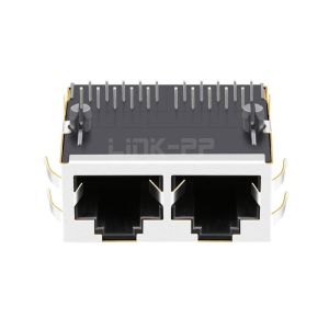 LPJG27331CNL 10/100/1000 Base-T Without Leds 1x2 Port RJ45 Modular Jack