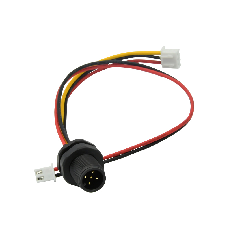 IEC 61076-2-104 Compliant M12 Waterproof Connector with Front Panel Mount and