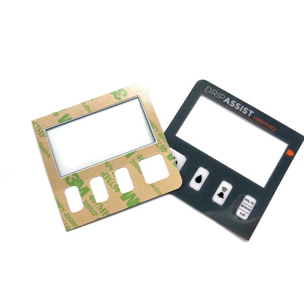Custom Lcd Display Industrial Digital Printed Overlays With Tactile Keys