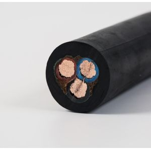 Three Core Rubber Sheathed Cable 450/750V Rubber Coated Electrical Wire