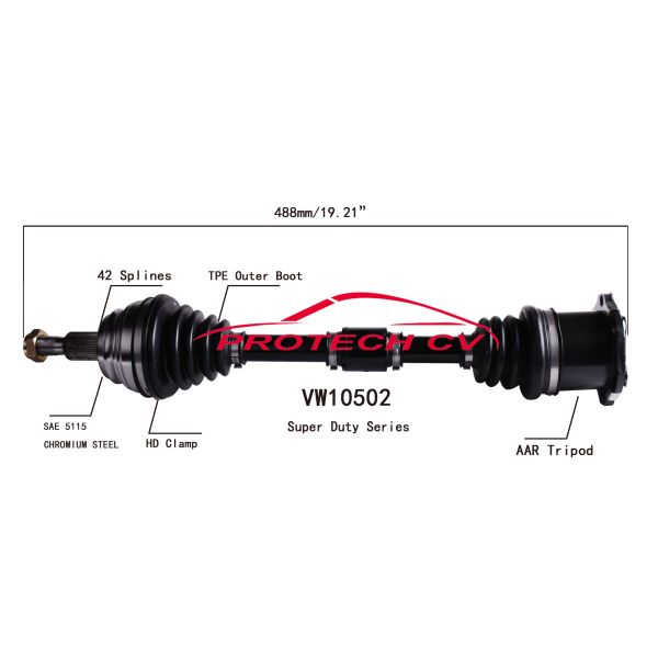 Buy VW10502 Volkswagen Beetle CV Axle Joint Front Axle Shaft Replacement at wholesale prices
