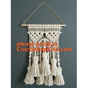MACRAME FOLDABLE SCREEN, MACRAME WALL HANGING, MACRAME WALL HANGING, MACRAME