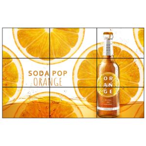 3*3 55" PLA SCCP 1.8mm Bezel LCD Advertising Wall