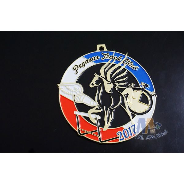 Buy Pegasus Marathon 5K 10k Mini Custom Metal Racing Medals Bespoke Design at wholesale prices