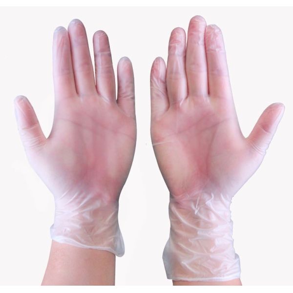 Buy Disposable Clear Powder Free PVC Gloves 100pcs / Box Vinyl Gloves   at wholesale prices