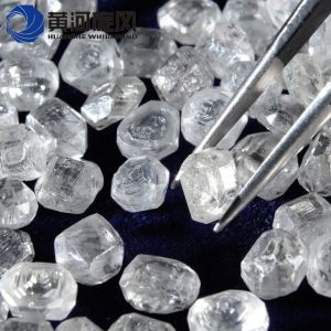 White HPHT uncut rough synthetic diamond/ CVD diamond for sale HENAN HUANGHE