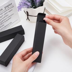 Recyclable and Eco-Friendly Black Paper Lipstick Cosmetic Perfume Kraft