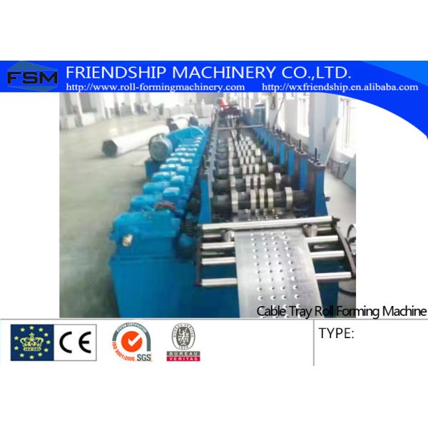 Cr12 Cutter Cable Tray Roll Forming Machinery With 18 Forming Stations