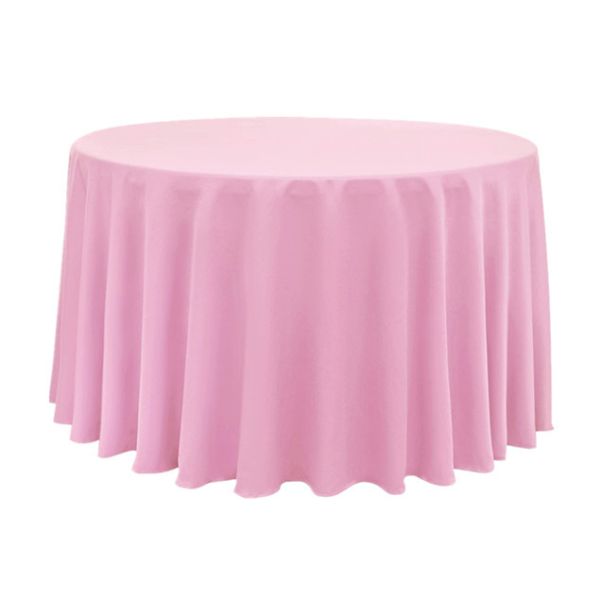 Buy Oil Proof Heavyweight Plastic Tablecloths Round Shape With Minimal Transparency at wholesale prices