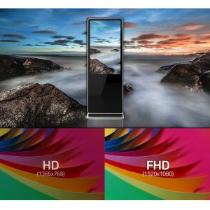 400cd Advertising Floor Standing Digital Signage Display Kiosk Adjustable