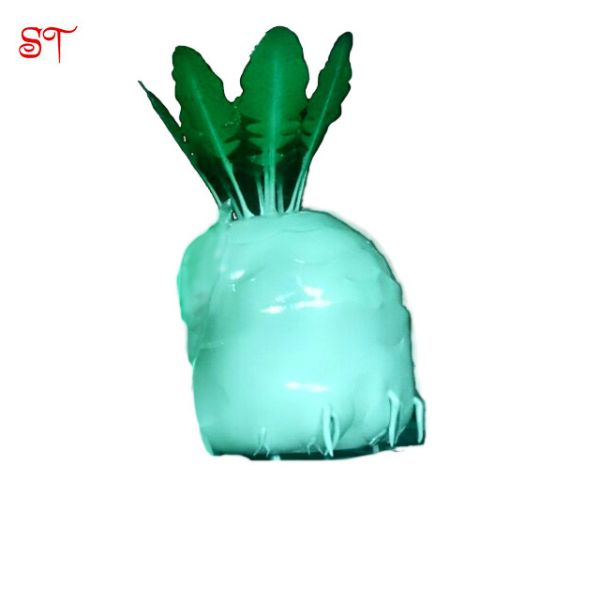 Salted Vegetable Green Large Outdoor Metal Sculpture Stainless Steel Statue
