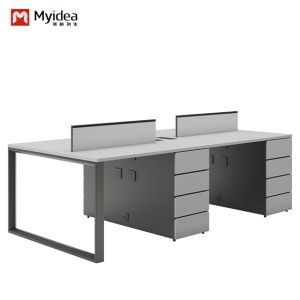 Buy cheap Sturdy Two Tone Metal Frame Modern customization Office Desk For Heavy Load from wholesalers