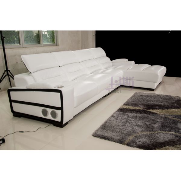 Buy Sectionals genuine leather sofa set home furniture h5503 at wholesale prices