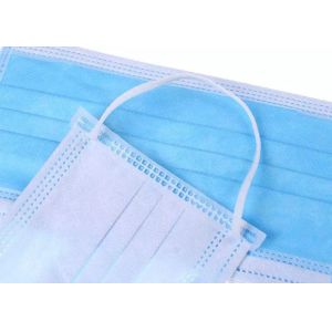 ODM Blue Surgical Disposable Mask Net Weight 25g PP Non Woven Fabric Material