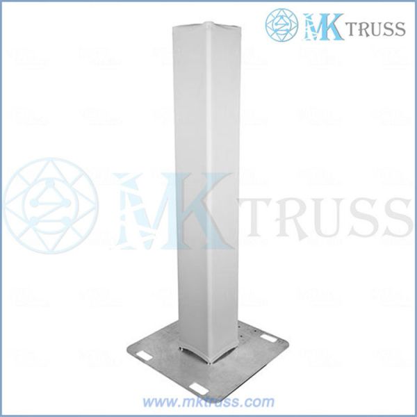 Lightweight 1m Truss Cover in White and Black Elastic Cloth for Aluminum Truss