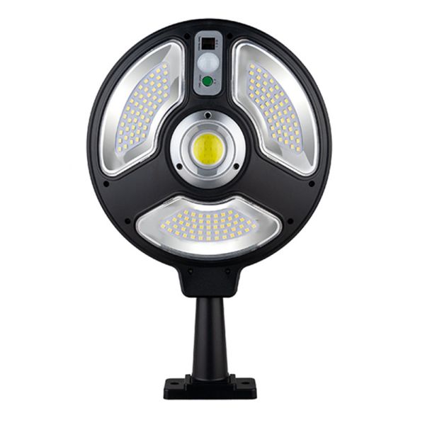 Round Waterproof PIR Motion Sensor Smart Remote Control Wall Lamp Solar Energy Outdoor Garden Solar Light