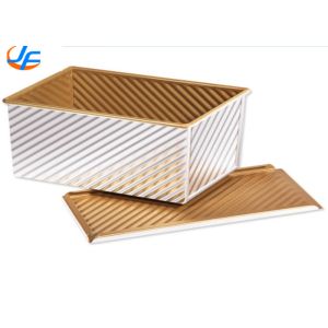 RK Bakeware China Foodservice NSF Telfon Nonstick Pullman Bread Loaf Pan Fluted