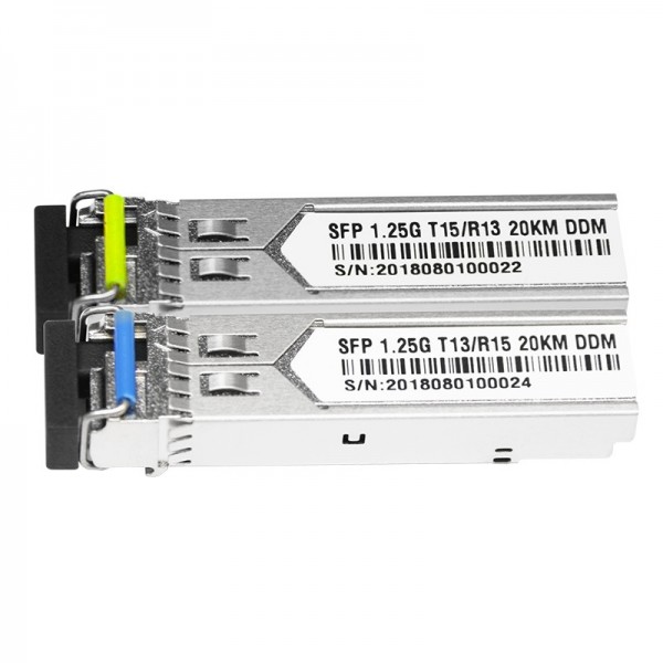 Buy 1.25G Lc Connector 20Km Single Bidirectional Optical Transceiver at wholesale prices