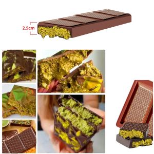 MHC Christmas Chocolate Mold For Geometric Big Bar Deep New Silicon Shaped
