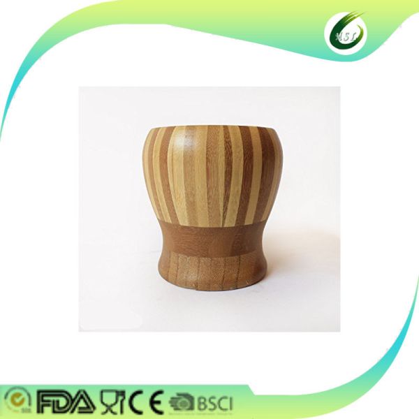 Buy Bamboo Wooden Pestle Mortar , Wooden Garlic Crusher Herb & Spice Tools at wholesale prices