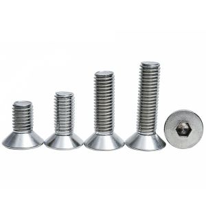 Customizable DIN ANSI Stainless Steel A2 70 A4 80 CSK Flat Head Hex Socket Bolt