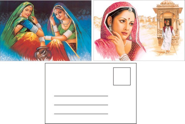 Flip Effect 3D Lenticular Postcard Cute Puppies and Kittens Design