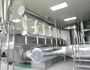 China 304SS 500kg/H Chemical Vibro Horizontal Continuous Fluidized Bed Dryer on sale