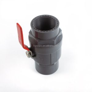 General 1/2 PVC Ball Valve with Steel Handle and 1.0MPA Pressure ASTM/DIN/ASNZ