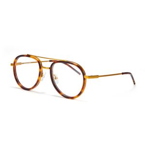 Laminated CR39 Lens Acetate Metal Glasses Mazzucchelli Frame
