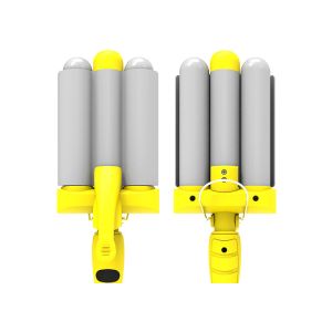 China 32mm Three Barrel Hair Waver , Tourmaline Ceramic Barrel Curling Iron on sale