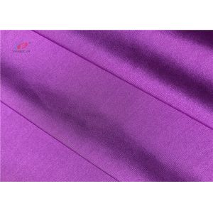 Purple Smooth Hand feel 210gsm 80 Polyester 20 Spandex Fabric For Yoga Leggings