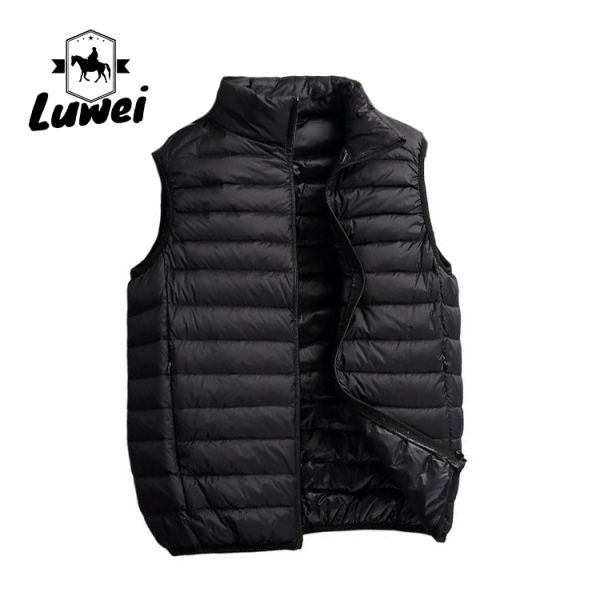 Fashion Plus Size Padded Coats Slim Fit Compression Utility Bubble Waistcoat Sleeveless Quilted Clothes Men Top Vest