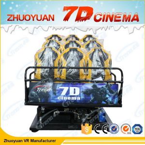 Multiplayer 7D Cinema Simulator With Aluminum Alloy Metal Screen