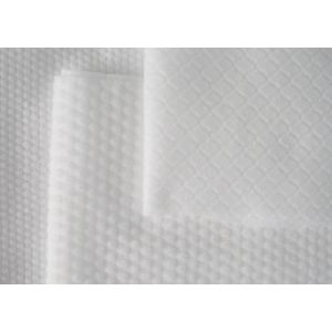 Soft Absorbent Pearl Spunlace Non Woven Fabric Recyclable Breathable