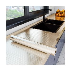 PVC Removable Gold Metallic Wallpaper Aluminum Gold Foil Wallpaper