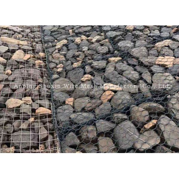 Buy 2.0mm Pvc Coated Bridge Protection Woven Gabion Baskets at wholesale prices
