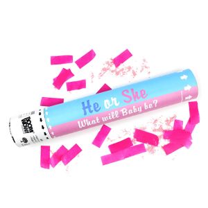 China 9505900000 Event 30cm Gender Reveal Confetti Cannon on sale