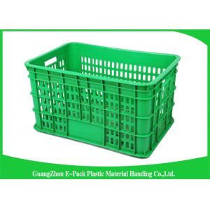 Large Vented Economic Plastic Food Crates Recyclable For Agriculture 670 * 480 *