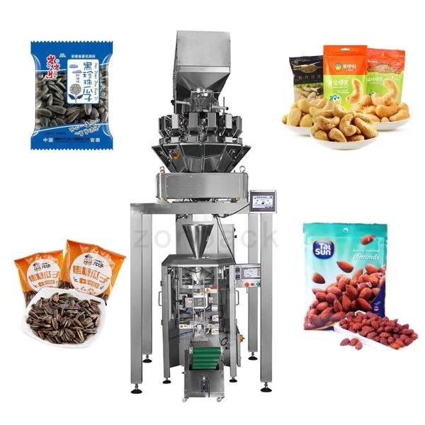 Buy Cashew Nuts Weighing 100g 200g Pillow Packaging Machine PLC Control at wholesale prices