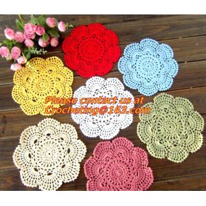 Hand made crochet doily, table cloth, Different styles of different Placemat