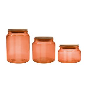 Mouth Blown 320ml Borosilicate Glass Storage Jars