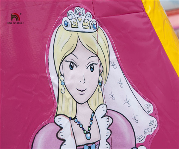 0.55mm PVC Inflatable Princess Bounce Castle With Blower For Child 85kg Weight