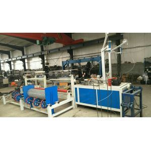 Double wire Full Automatic PLC Chain Link Fence Machine/Diamond Mesh Machine