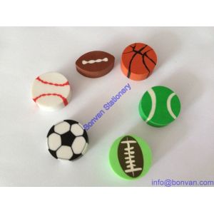 Quality kids sport eraser,sport children gift eraser,advertising kids eraser for sale